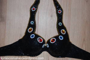 The new bra with the beadwork